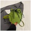 Korean Style Drawstring Bucket Bag Handbag Small Crossbody Bag Sweet Nylon Shoulder Bag  Travel