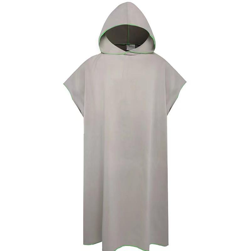 Changing bathrobe, swimming, quick drying cloak, surfing, diving, hooded bath towel, beach cape, windproof and warm