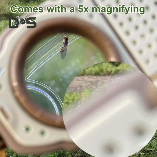 1 комплект ловцов животных с коробкой для просмотра, телескопическая сетка, бинокль, зажим, пинцет, увеличительное стекло, свисток для детей, исследование природы, животных