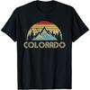 Colorado - Retro Vintage Mountains Nature Hiking T-Shirt