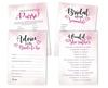 Inkdotpot Bachelorette Party Games Set Bundle Of 4(50 Sheets Each) W Miss To Mrs Gold Banner Watercolor Splash Fun Bridal Shower Games