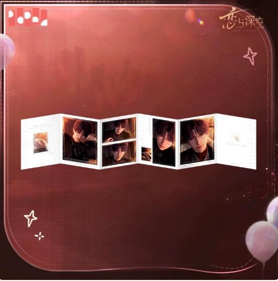 Genuine Love and Deepspace Rafayel Birthday Cosplay Badge Cartoon Card Instant Imaging Cards Emblem Protector Album Gift