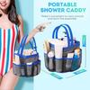 Mesh Shower Bag Portable 8-Pocket Large Capacity Bag Beach Swimming And Wash Storage for College Dorm