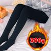 Новые теплые плотные колготки с флисовой подкладкой 300 г для женщин, зимние термо-сексуальные колготки, шерстяные, поддельные, полупрозрачные, чулки, штаны