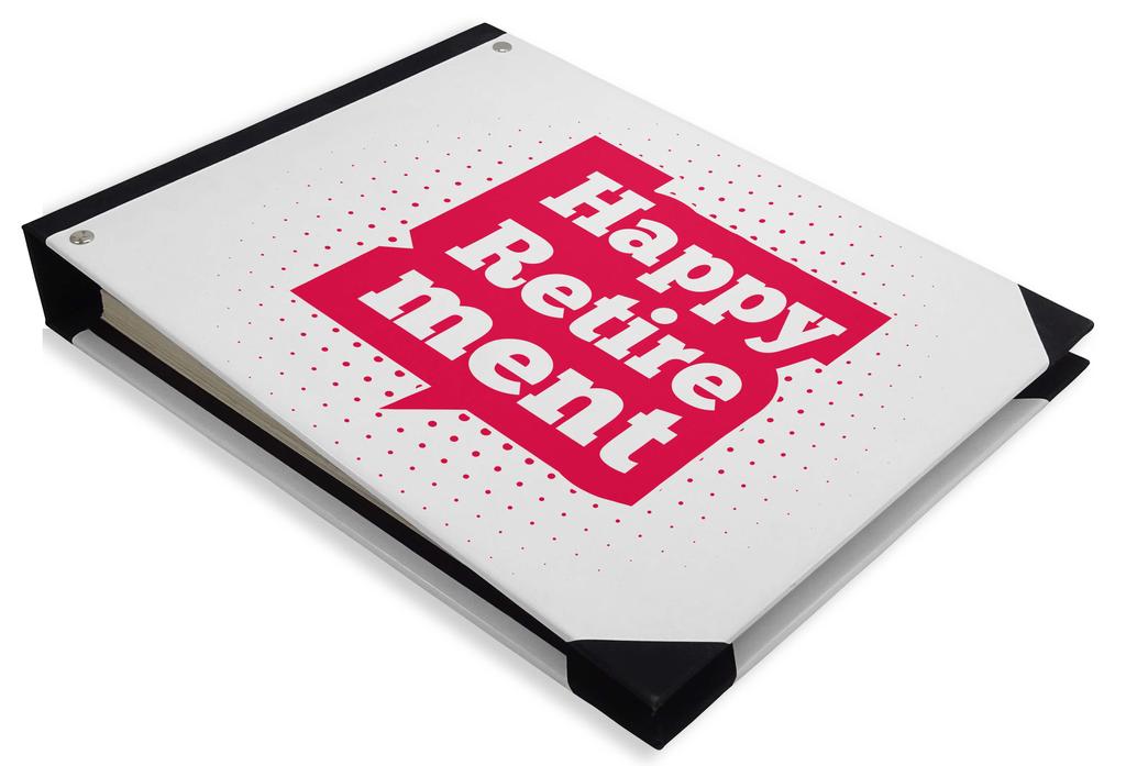 Сувенир Darling Black Blur Light Printed Hardback Cover Персонализированная гостевая книга для вечеринки по случаю выхода на пенсию - 9 x 12