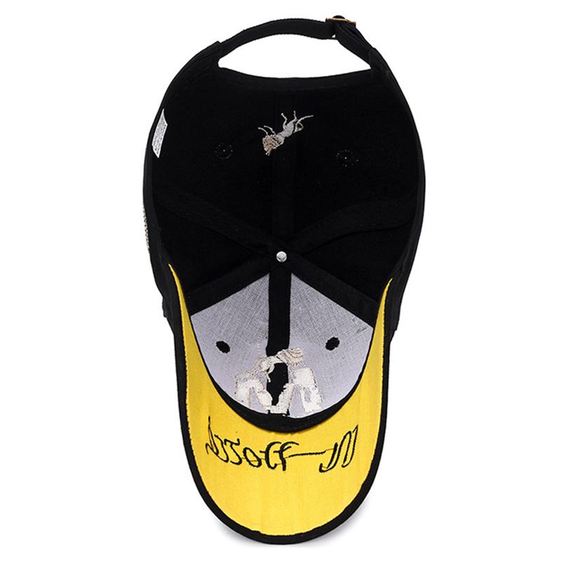 WOLF M Letter Baseball Cap for Men Women Streetwear Dad Hat Summer Sun Visor Trucker Cap