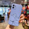 Чехол для телефона из жидкого силикона Sexy Art Girl Line Flower для iPhone 14 11 12 13 Pro Max Mini X XS XR 7 8 Plus SE