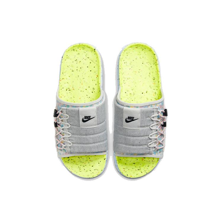 Nike Асуна Кратер Слайд Платиновый Пух Вольт Шамбре Синий Черный DJ4629-001