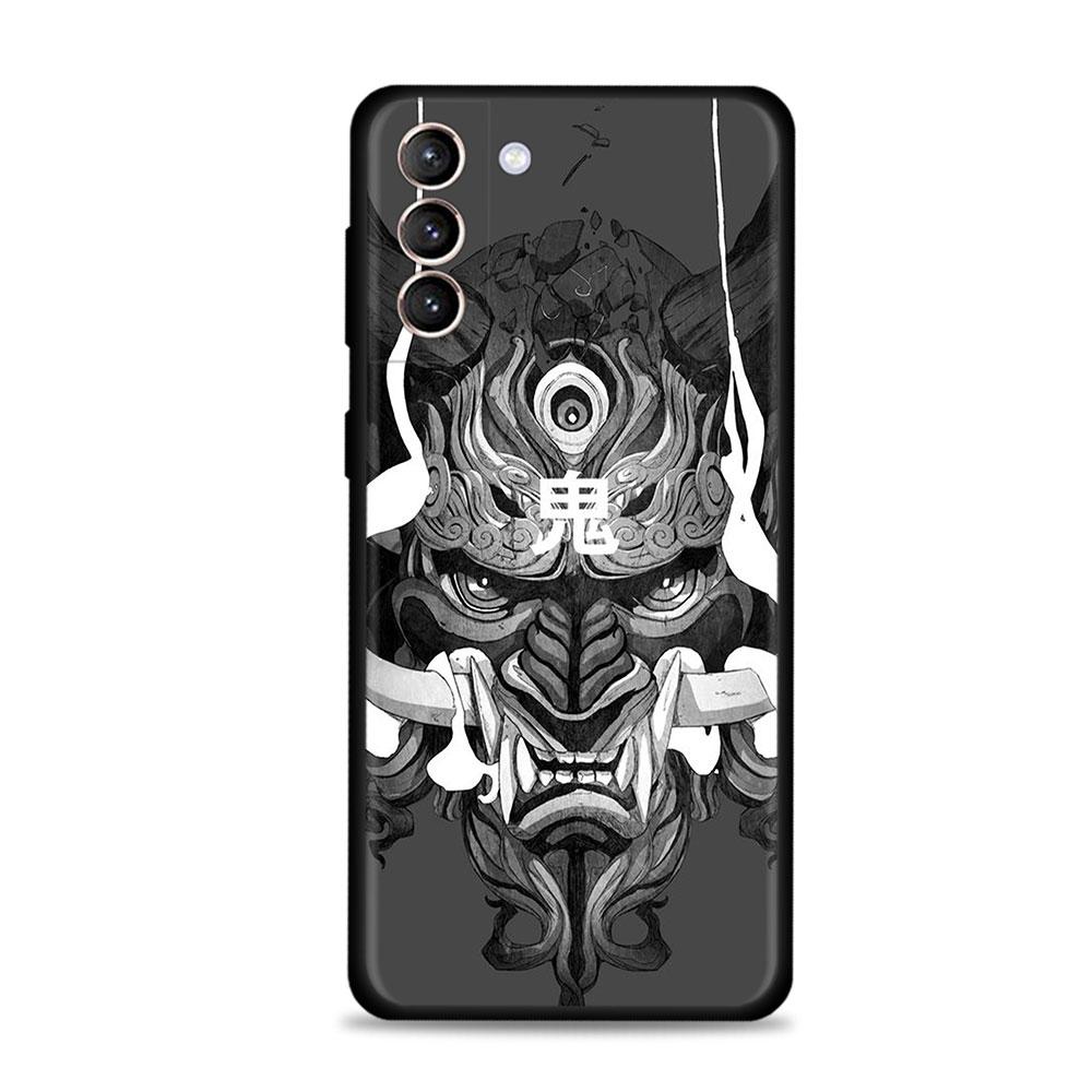 Чехол для Samsung Galaxy S22 S21 S20 Ultra FE S10 S9 S8 Plus S10e Note 20Ultra 10Plus, чехол Funda Japan Samurai Oni Mask Shell