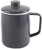 [Amazon.co.jp Exclusive] Fuji Enamel Oil Pot, 1.0L, Cool Gray, Filto AMZ-1.0L.CG