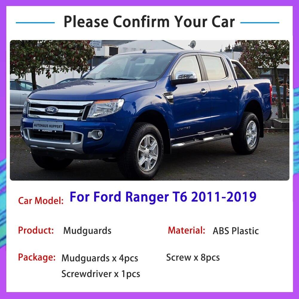 Автомобильные брызговики для Ford Ranger T6 P375 2011 ~ 2018 2012 2013 2014 2015, брызговики, автомобильные аксессуары, 4 шт.