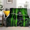1pc Matrix Code Rain Cartoon Blanket,Portable Throw for Travel & Camping, All Season Cozy Blanket,Ideal Gift