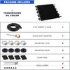 10Row Transmission Oil Cooler Kit Universal Aluminum Engine Oil Radiator Converter With Hose Mounting Kit