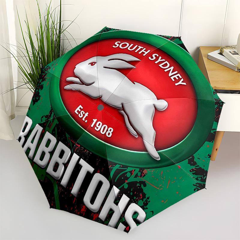 Rabbitohs, Саут Сидней Автоматическое Открытие и Закрытие, 8 ребер Структура Портативный Зонт, Подходит для Мужчин и Женщин в Любое Время Года Идеальный