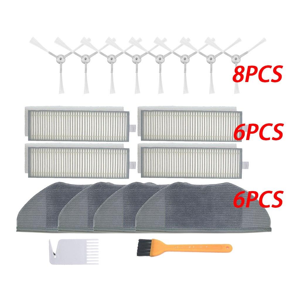 Mi Robot основной ролик, боковая щетка Hepa, воздушный фильтр, ткань для швабры для Xiaomi Mijia G1 MJSTG1, запасные части для пылесоса