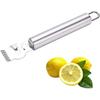 Stainless Steel Lemon Grater with Channel Knife and Hanging Loop Kitchen Gadgets Orange Citrus Fruit Grater Peeling Knife