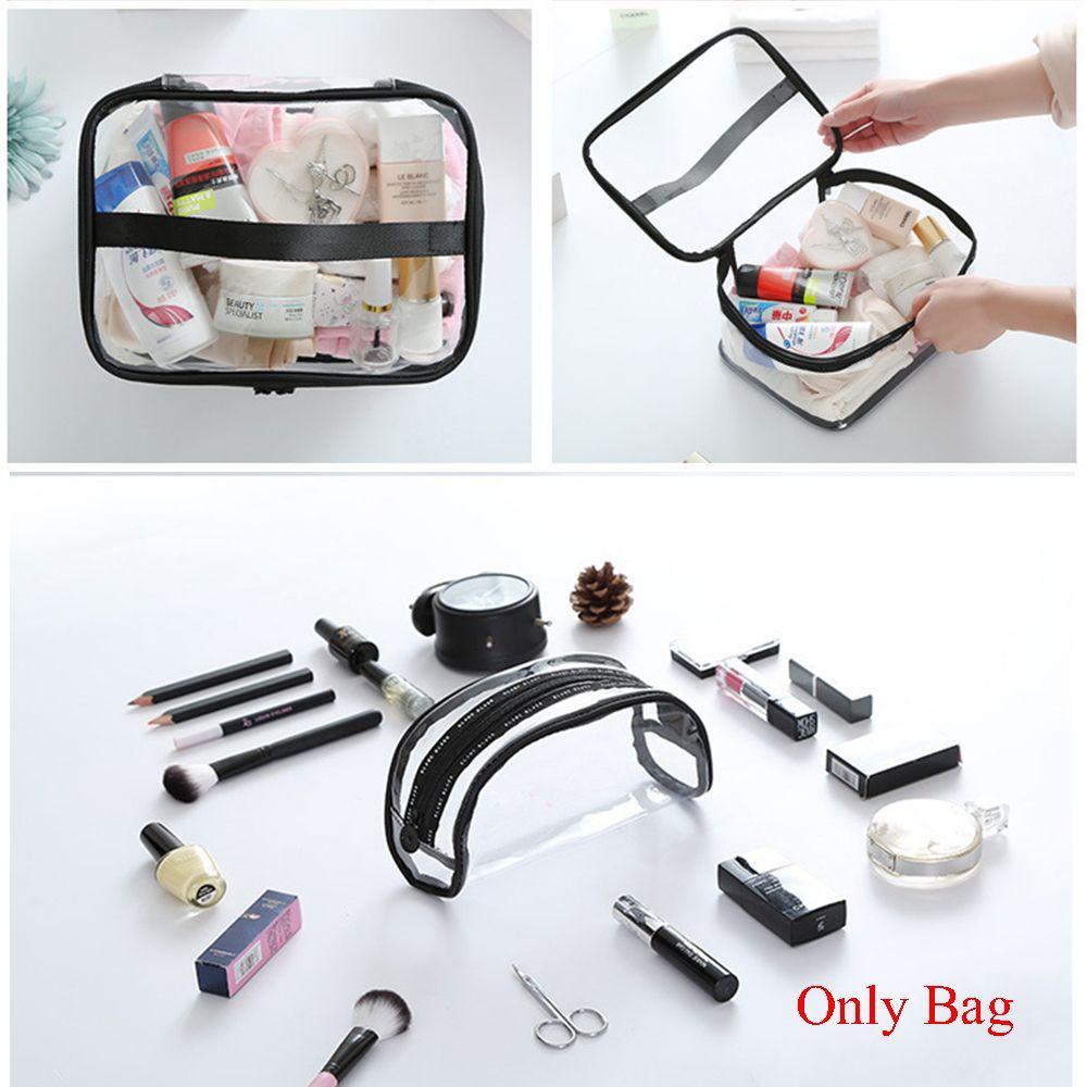 Clear Portable Waterproof Travel Pouch PVC Toiletry Case Cosmetic Bag