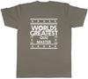 Worlds Greatest Quiz Master Unisexs Unisex TShirt Tee