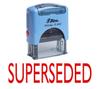 SUPERSEDED Self Inking Rubber Stamp Office Stationary Custom Shiny Stamp