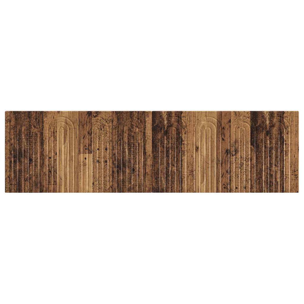 Wall Mounted Headboard ALKMAAR Reclaimed Wood Particle Board