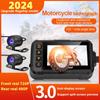 3-дюймовый видеорегистратор для мотоцикла, водонепроницаемая камера для мотоцикла, видеорегистратор, передняя камера 720P и задняя камера 480P, видеорегистратор с ночным видением, черный