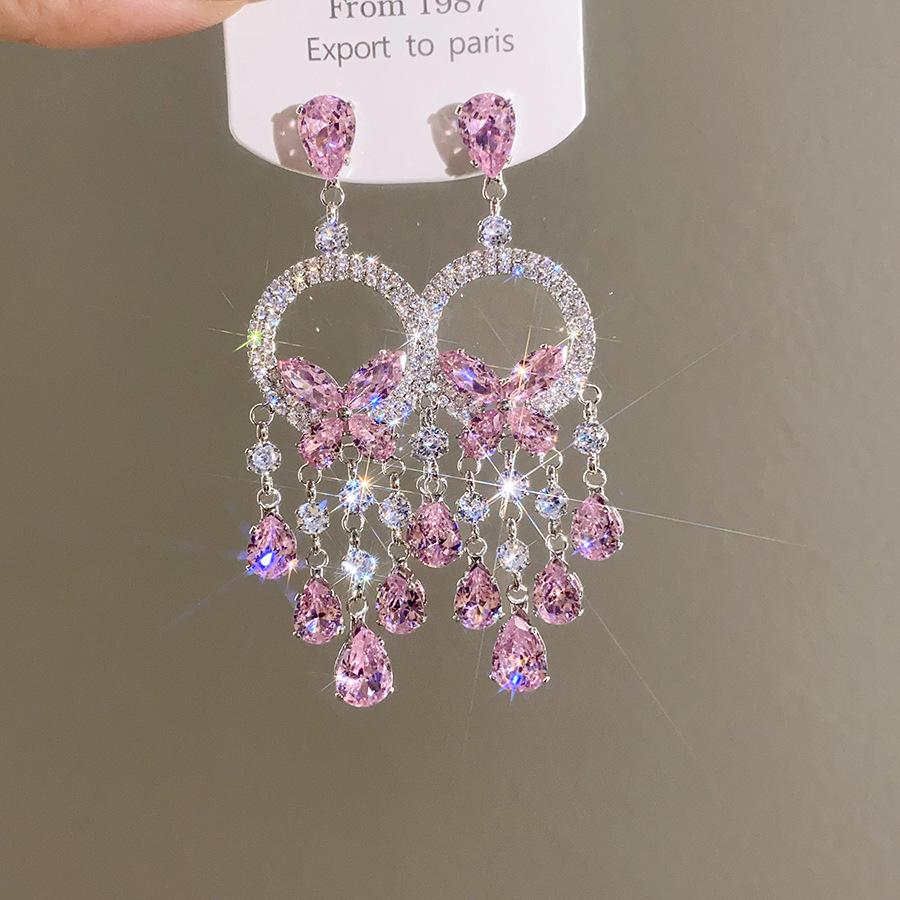 Винтажные серьги-капли с жемчугом и бриллиантовой инкрустацией - Ретро-стиль, Легкая роскошь, Высококачественный дизайн