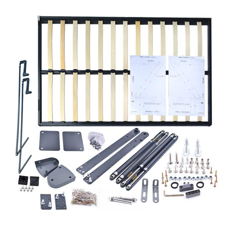 Invisible Wall Bed Hardware Kit with Flip-Down Desk Style