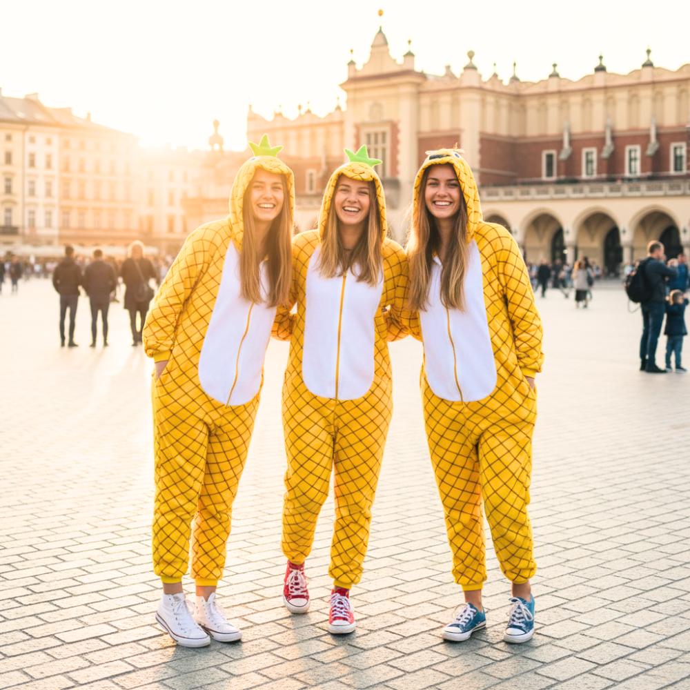 Pineapple kigurumi onesie costume women's pajamas men's warm tracksuit disguise size M