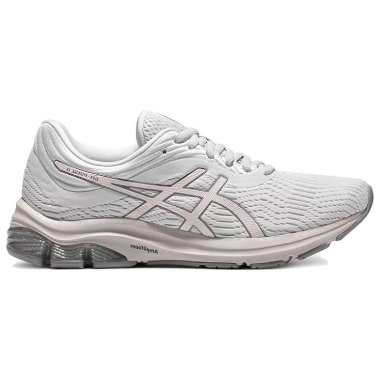 Asics Gel-Pulse 11 Fabric Synthetic Leather Low-Top Running Shoes Women Sneaker Gray Pink 1012B138-022