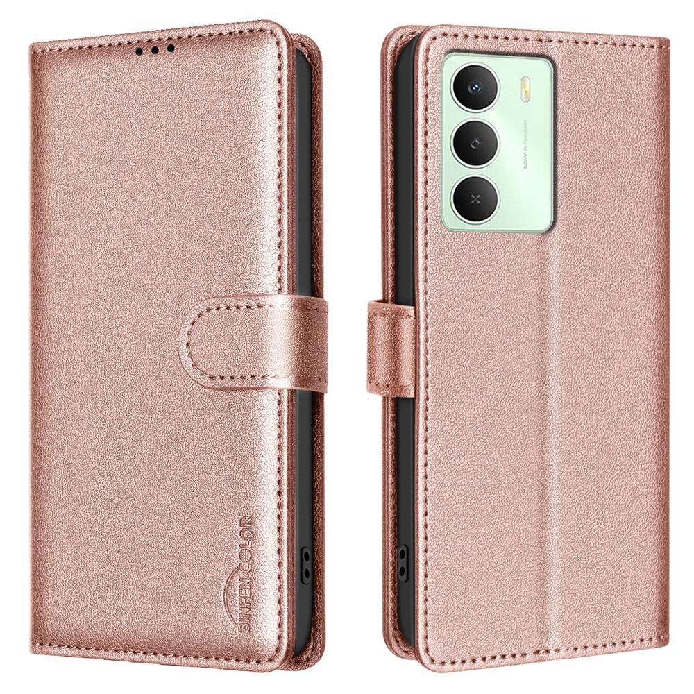 BINFEN COLOR BF32 Кожаный чехол-кошелек с RFID-блокировкой для Realme 14x 5G