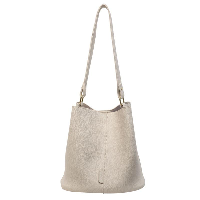 New Bucket Bag Women's Soft Pitot Bag Large Capacity Versatile Commuter Shoulder Bag