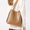 Genuine Leather Women's Shoulder Bag  Soft Leather Lady Luxury Tote Bucket Bag