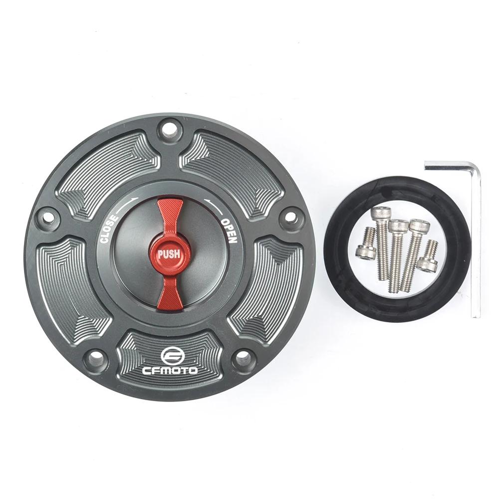 Для CFMOTO 800MT 650NK 400GT 400NK 450NK 250NK 450SR 250SR ЧПУ Алюминиевая Крышка Заглушка Бензобака Без Ключа Мотоциклетные Аксессуары