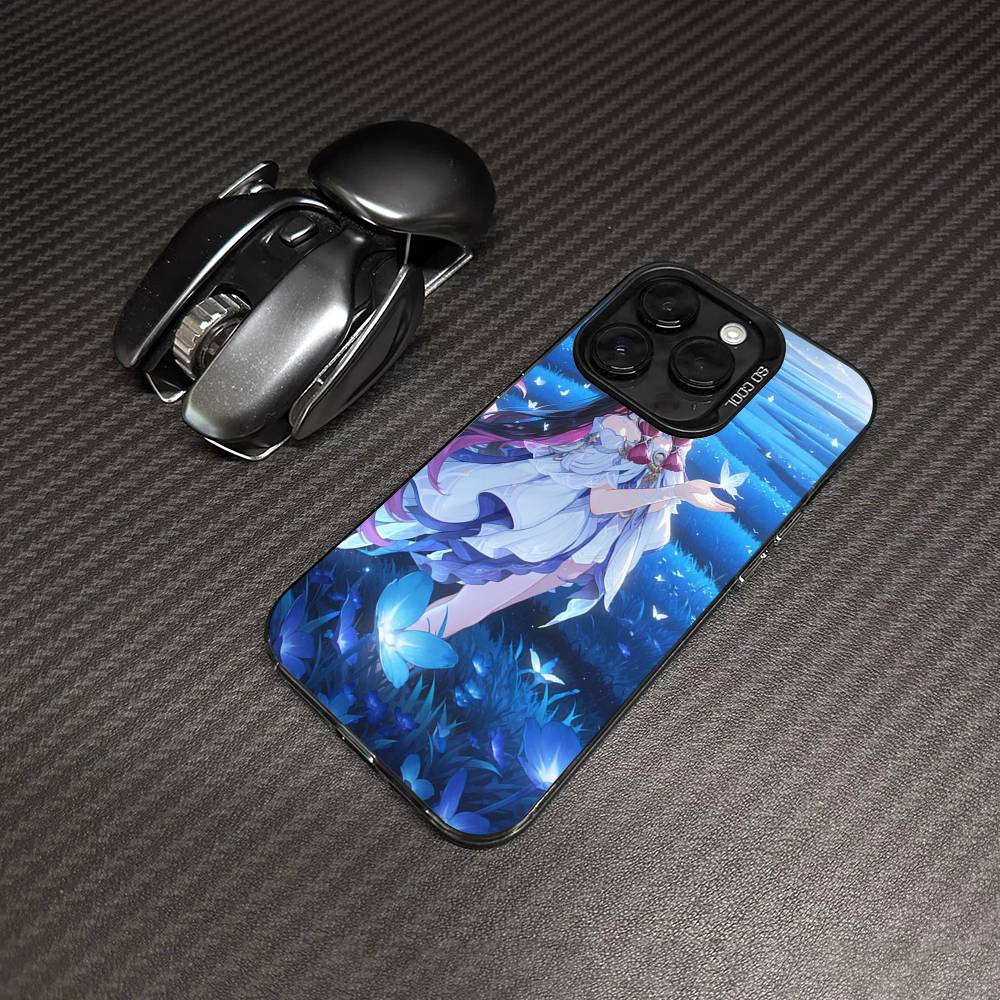 Genshin Impact Коломбина Для iPhone 17 16 15 14 13 12 11 Pro Max Plus Матовый Цветной Задний Чехол для Телефона
