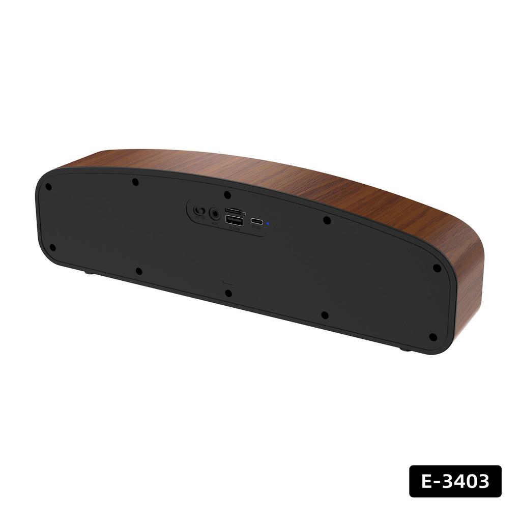 Bluetooth-динамик в стиле ретро с деревянной полоской, глубокими басами, настольным звуком, радио и слотом для карт