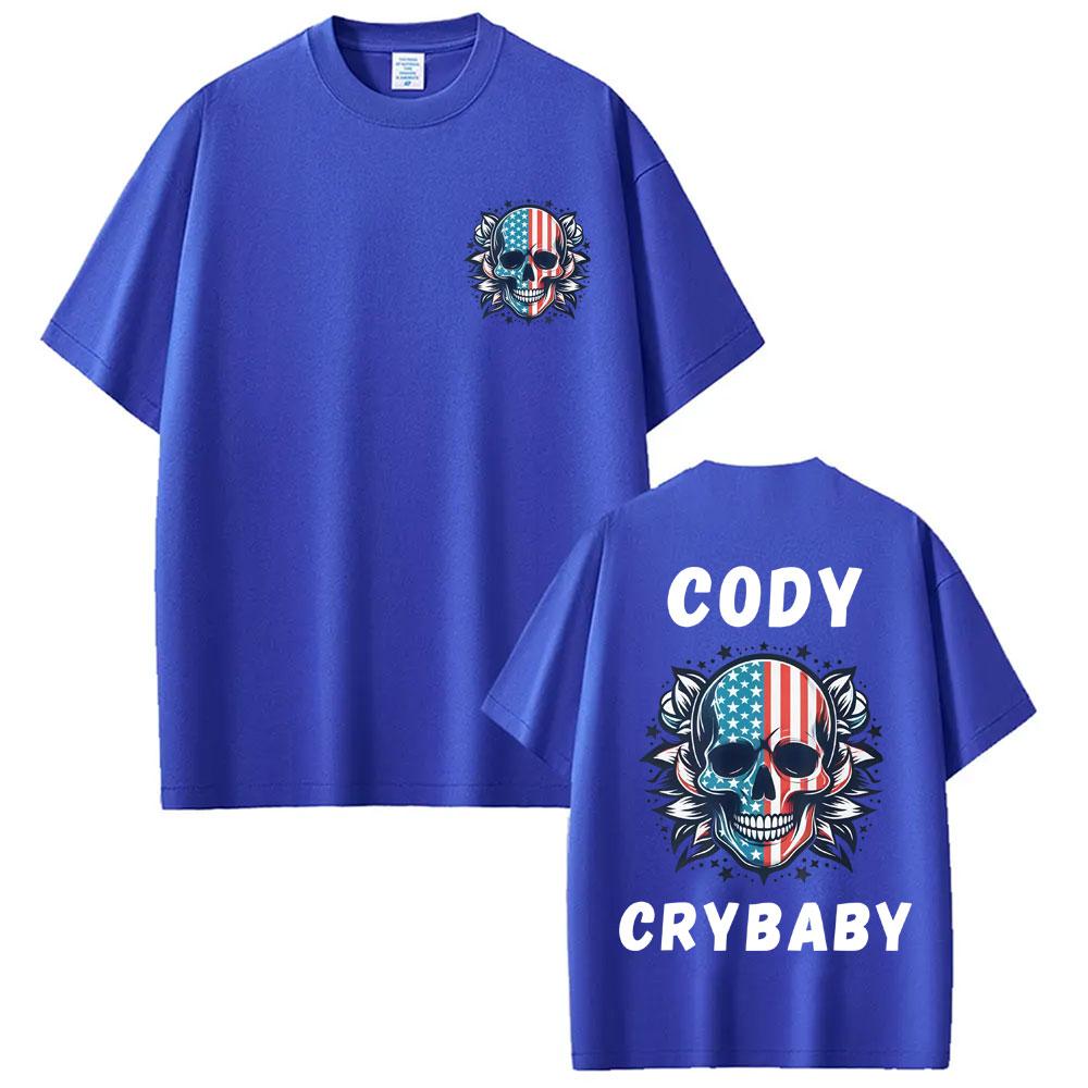 American Nightmare Cody Rhodes Logo Tshirt Unisexs Clothing Violence Aesthetic T Shirts Casual Loose Oversized T Shirt Streetwear