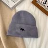 2025 новая осенне-зимняя универсальная теплая шапка с большой окружностью головы, утолщенная шерстяная шапка, показывающая лицо, маленькая вязаная шапка
