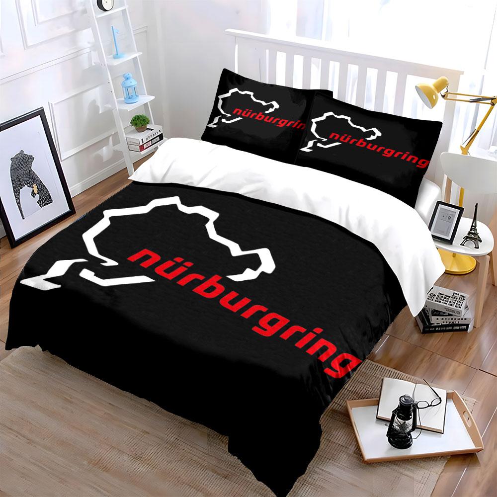 Track outline and "Nürburgring". Bedding sets Duvet cover sets Duvet covers Pillowcases(1*Duvet Cover 2*Pillowcases without duvet insert)