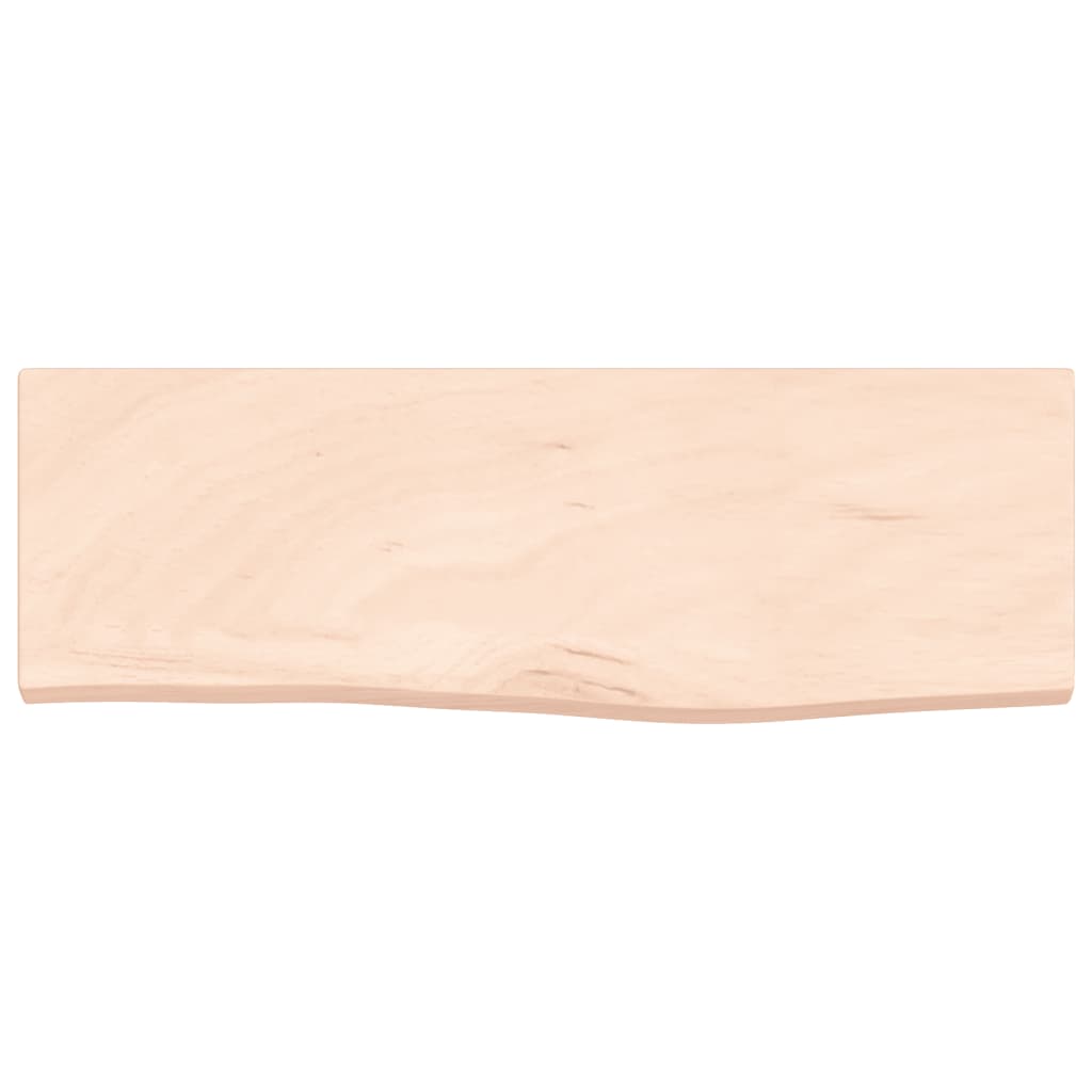 Wall Shelf 60 x 20 x 2 cm Solid Oak Untreated