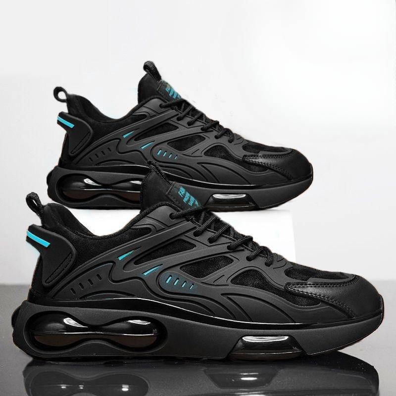 Новые дышащие туфли для мужчин, модные и универсальные, спортивная обувь с толстой подошвой и противоскользящим покрытием, повседневная обувь для пап