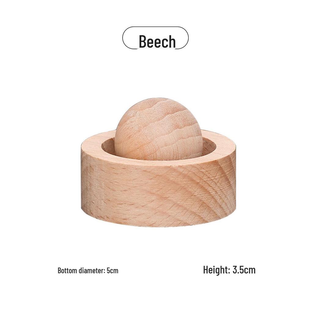 Round Wood Aromatherapy Diffuser - Long-Lasting Essential Oil and Car Fragrance Ornament for Home and Bedroom.