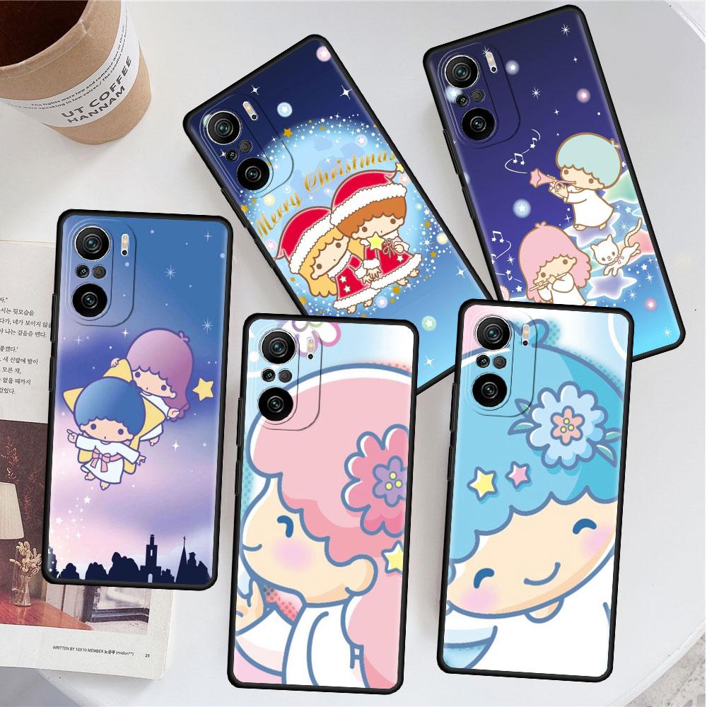 Милый чехол LittleTwinStars для Xiaomi Redmi Note 111 9S 10 9 8 7 9A 9C 9i K40 8T 10C 9T K50 силиконовый чехол для телефона