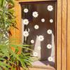 Daisy Window Glass Stickers, Fresh Floral Window and Door Decorative Stickers, Home Beautification and Decoration