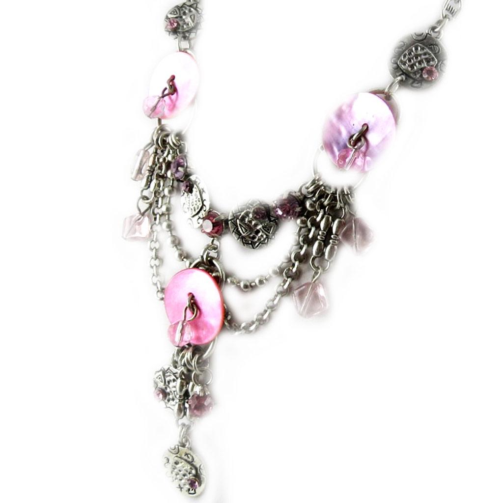 Les Trésors De Lily [E1375] - Дизайнерское колье «Воспоминания о прошлом», розовое