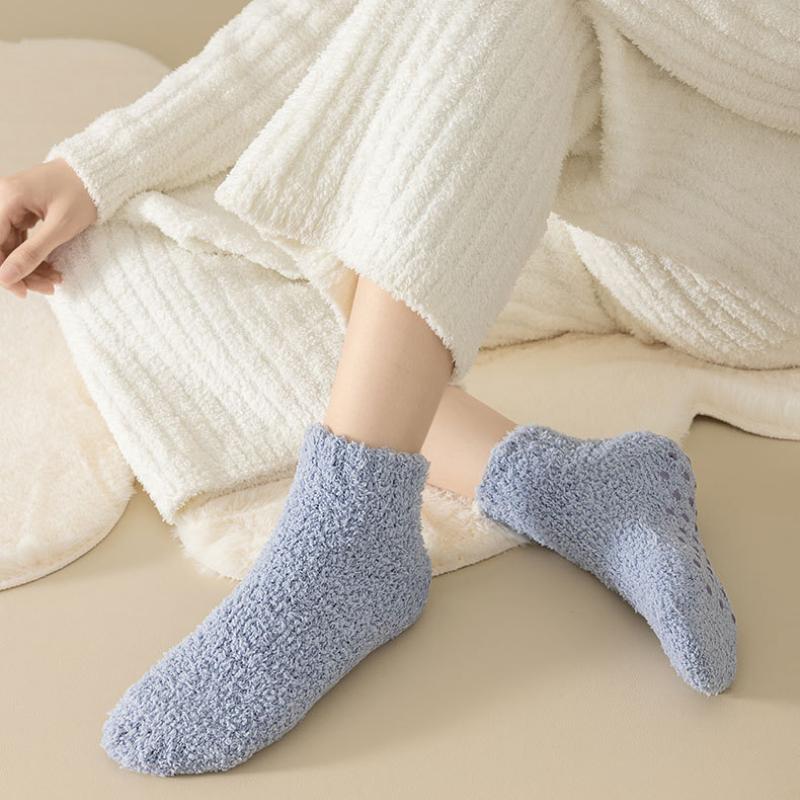 1/10 пар Осенне-зимние теплые носки для пола из кораллового флиса Домашние Милые Сладкие Женские Плюс Флисовые носки