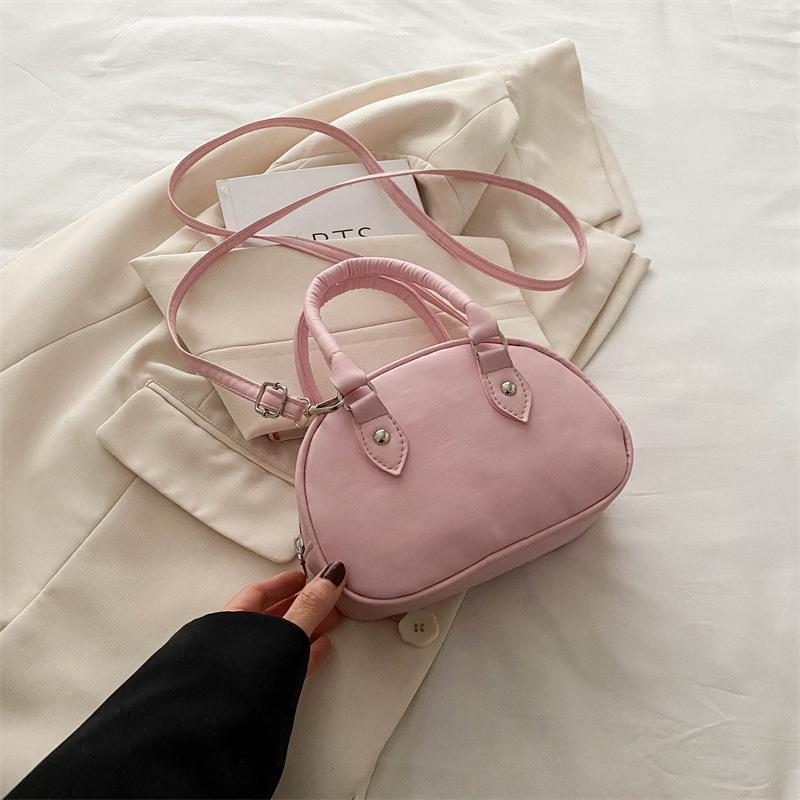 Korean Casual and Fashionable Pendant for Summer New Solid Color One-shoulder Crossbody Fashionable Handheld Small Square Bag for Women