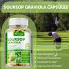 Soursop Capsules, all-natural, antioxidant support, immune support, suitable for adults.