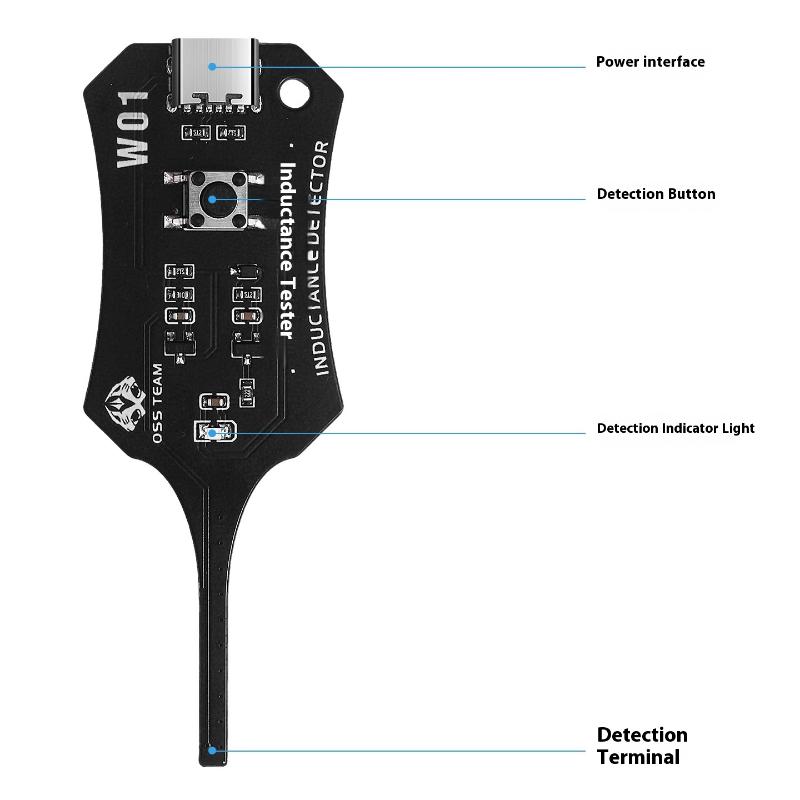 1 шт. Материнская плата детектора Индукционная катушка Инструмент для быстрой проверки детектора Для ремонта ПК Электромагнитная проверка Тестер индуктивности