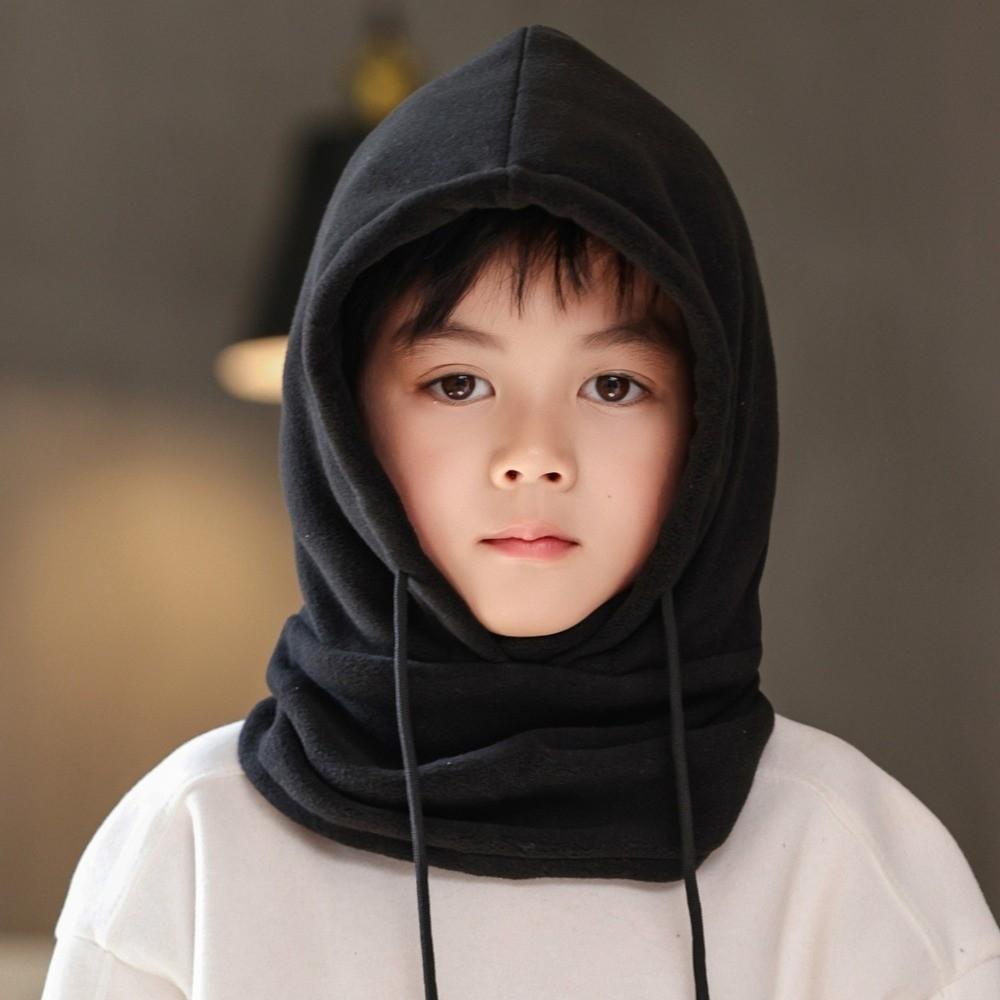 Polar Fleece Children Balaclava Hat Thick Hike Cycling Cap Soft Helmet Hat Boys