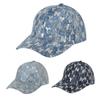 Unisex Sequin Letter Denim Baseball Cap - Shiny Striped Duckbill for Festivals